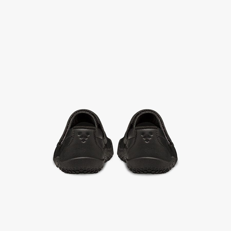 Black Kids' Vivobarefoot Wyn School II Casual Shoes | Philippines 0233NWYB